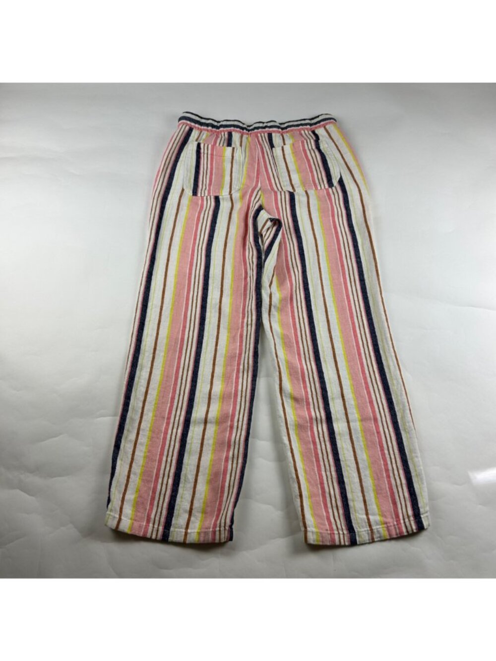 Old Navy Bright Stripe Linen Blend Wide Leg Lounge Pant S - Picture 5 of 6